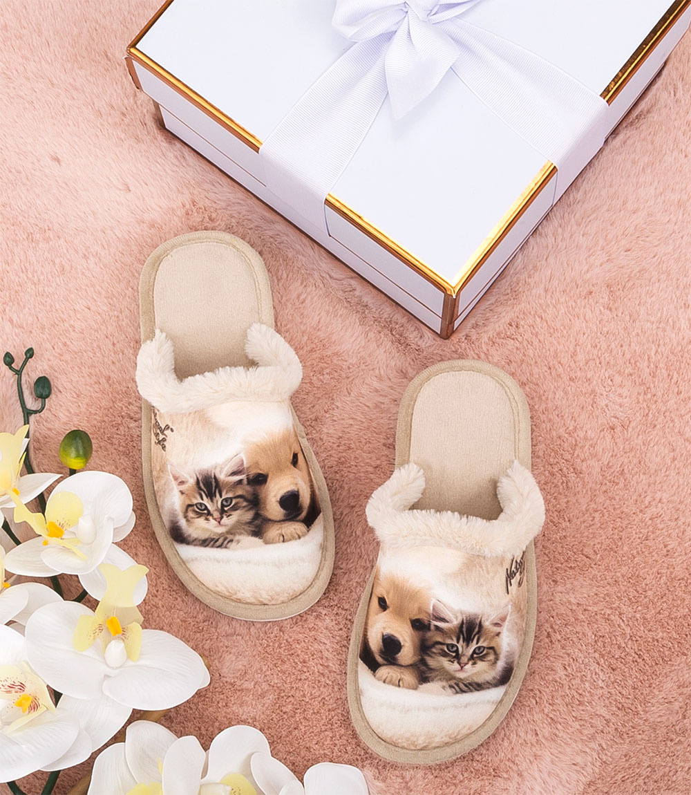 Domácí pantofle Meteor Natural Style 109