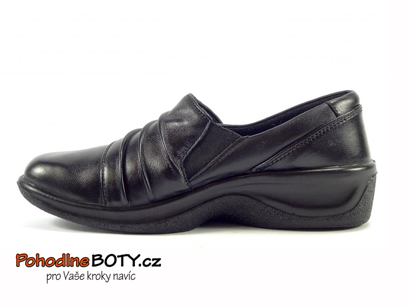 Dámské kožené polobotky Aurelia černé 