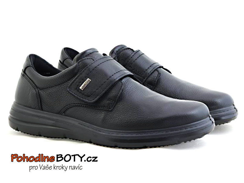 Pánské kožené boty Imac na suchý zip s membránou