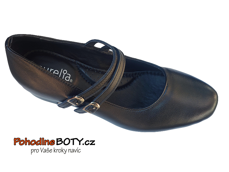 Dámské pohodlné lodičky černé 1898 Aurelia