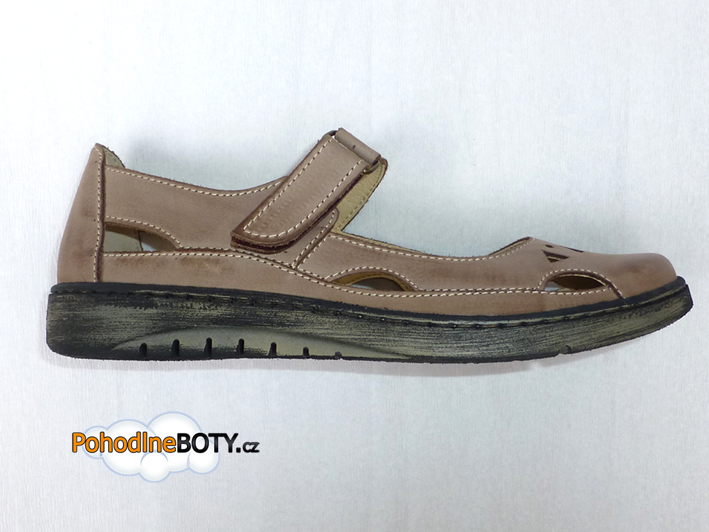 Dámská pohodlná balerína Aldex hnědá