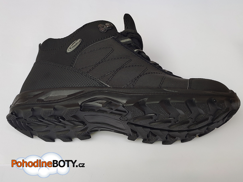 Pánská kotníková obuv softshell černá Effe tre 17936