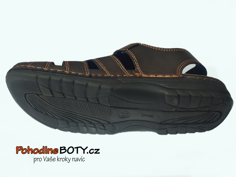 Pánské sandále hnědé Inblu s plnou špicí