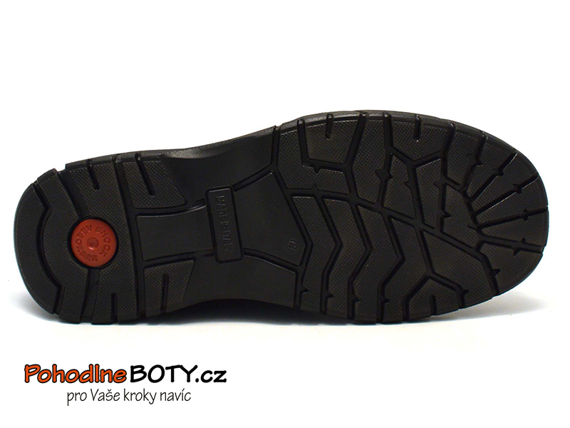 Pánské kožené kotníkové boty zimní na zipy Imac