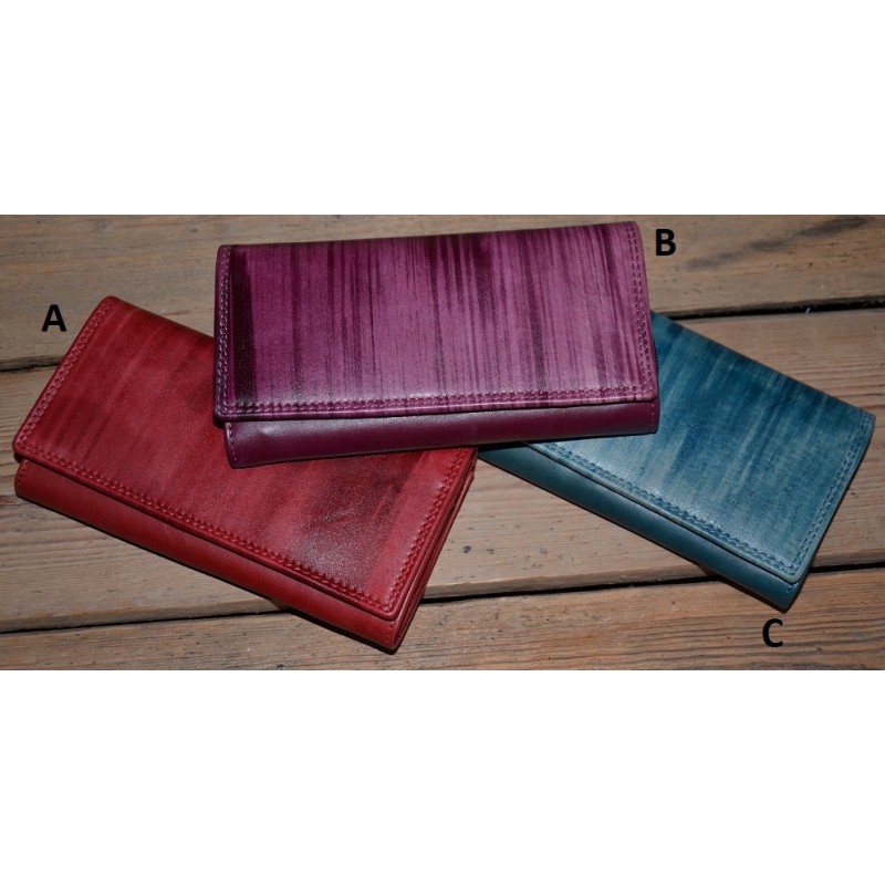 Dámská kožená peněženka tyrkysová 1755