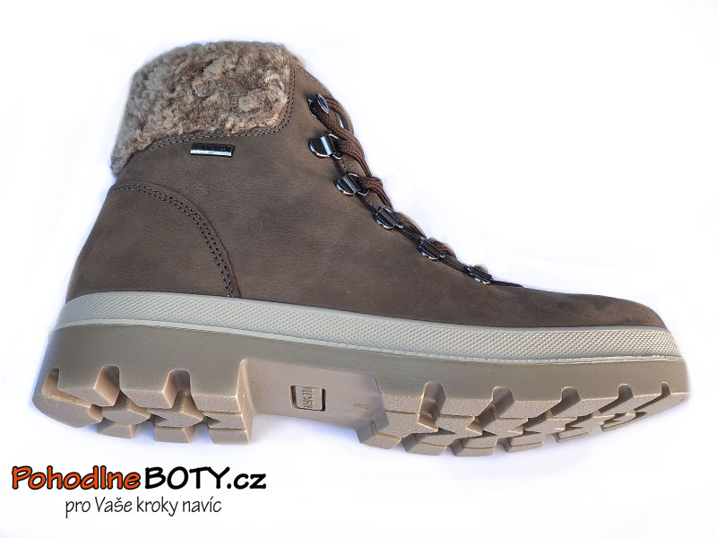 Dámské zimní workerky hnědé Imac 658048