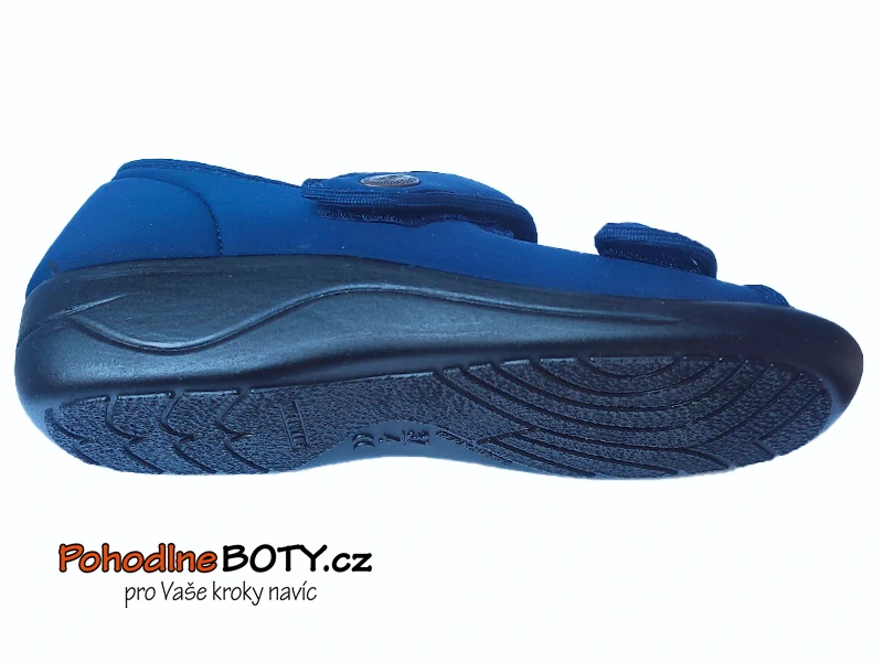 Dámská zdravotní obuv Sanycom modrá plná pata