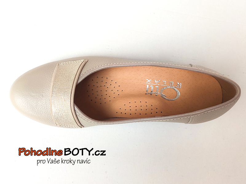 Komfortní dámské lodičky krémové Aldex 1011