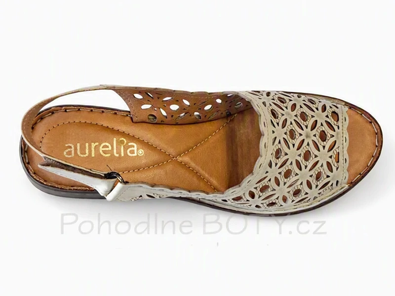 Pohodlné elegantní letní sandály za patu Aurelia 022