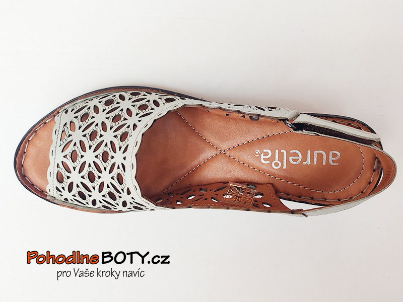 Pohodlné elegantní letní sandály za patu Aurelia 022