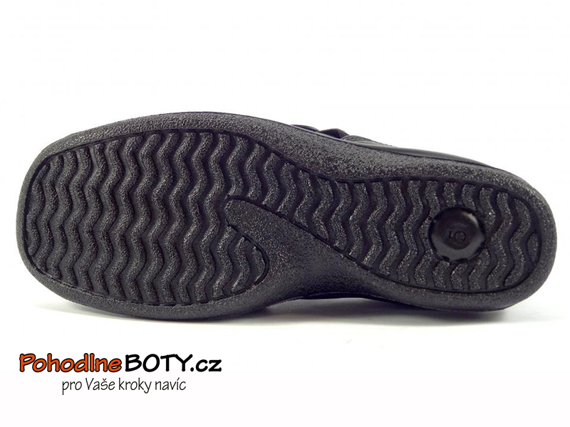 Dámské kožené polobotky Aurelia černé 