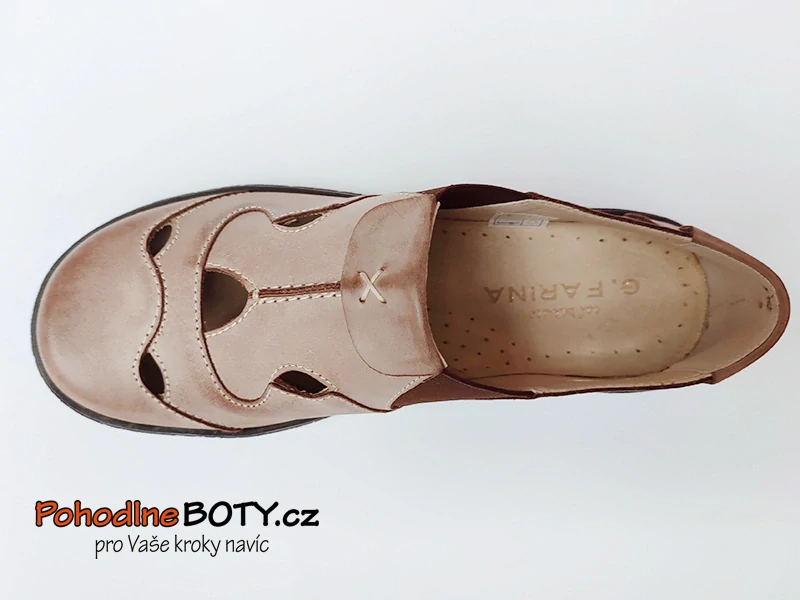 Dámské kožené mokasíny Aldex 029 hnědé v. 38