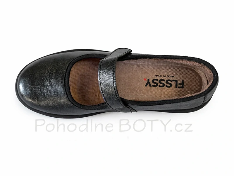 Dámské pohodlné baleríny Flossy černé 8403