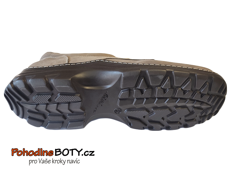 Pánské široké kožené polobotky De Plus 607K