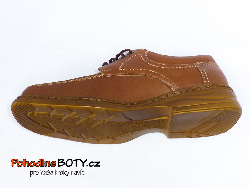 Pánské kožené polobotky Badan hnědé Aldex