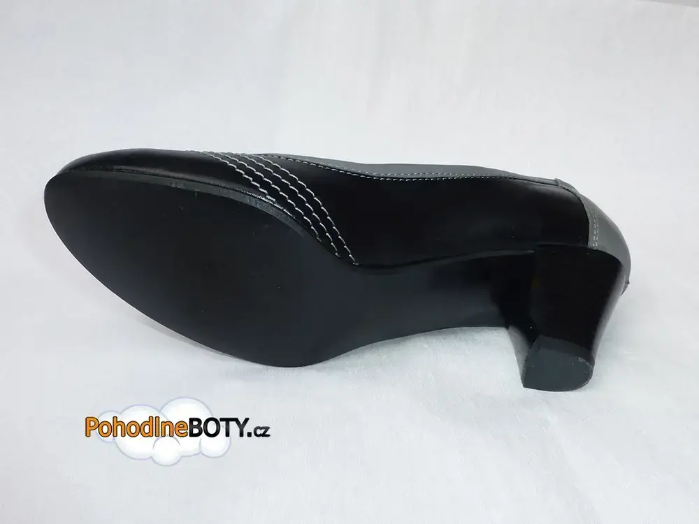 Dámské kožené lodičky Aldex 210/050 černé