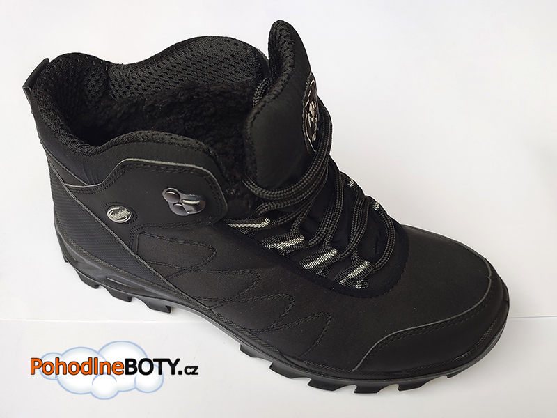 Pánská kotníková obuv softshell černá Effe tre 17936