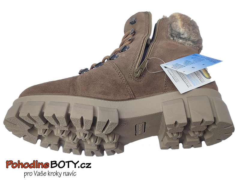 Dámské zimní workerky hnědé Imac 458029