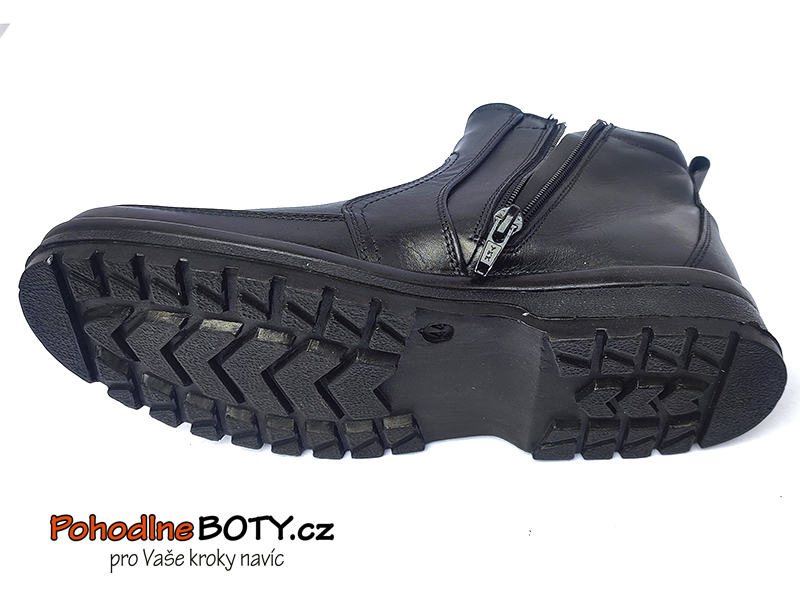 Pánská zimní obuv kůže kotníková Aurelia E-686