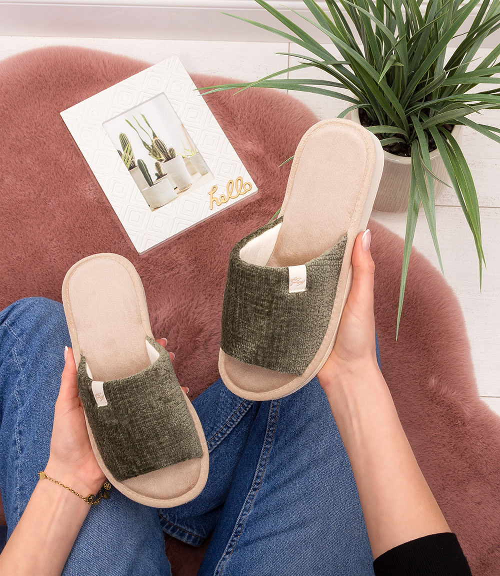 Dámské domácí pantofle Meteor Natural Style 075