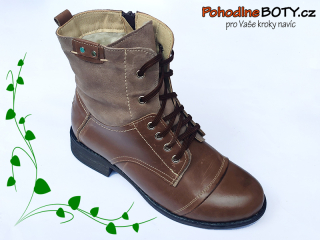 Dámská kotníková zimní obuv Aldex hnědá 