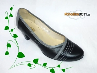 Dámské kožené lodičky Aldex 210/050 černé