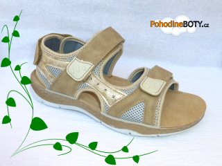 Dámské béžové pohodlné sandále In blu