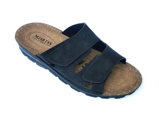 Pánské pantofle Mjartan 2914 černé s gelovou stélkou