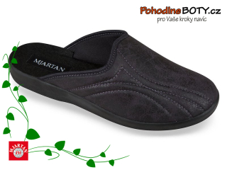 Domácí pantofle nazouváky černé Mjartan 608T121