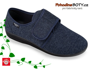 Pánské domácí papuče na suchý zip 652L238