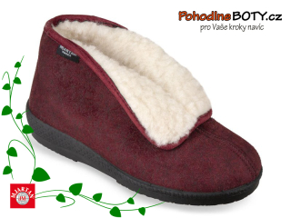 Dámská domácí obuv kotníkové papuče Mjartan 005