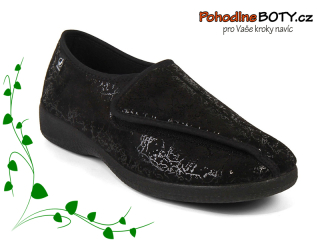 Dámské textilní boty Javer pružné černé 49-8