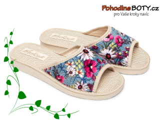 Dámské domácí pantofle Meteor Natural Style 039