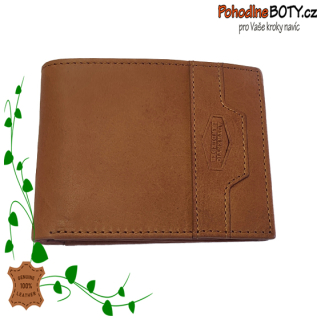 Pánská kožená hnědá peněženka 1687