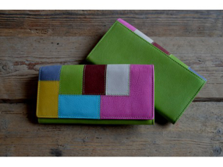 Dámská kožená peněženka barevná 865