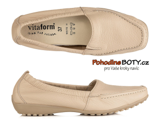 Dámské pružné mokasíny kůže Vitaform 321300