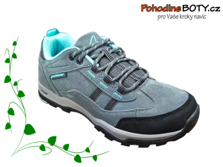 Dámské sportovní boty Power kůže šedé