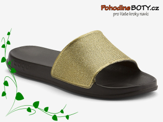 Dámské plážovky Tora Coqui černo-zlaté