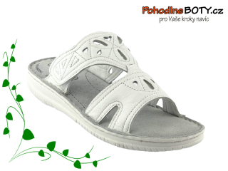 Dámský nazouvák kůže bílý Aurelia BT-22