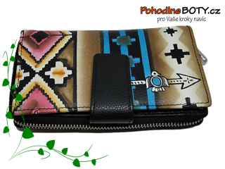Dámská kožená peněženka barevná 003/60
