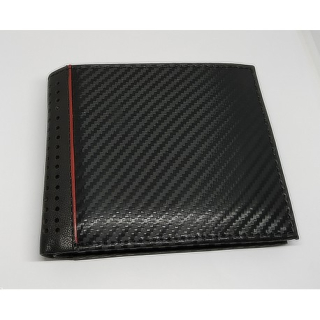 Pánská kožená černá peněženka proužek 4501