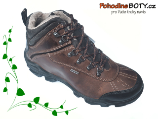 Pánské sportovní kotníkové zimní boty Imac hnědé 13121