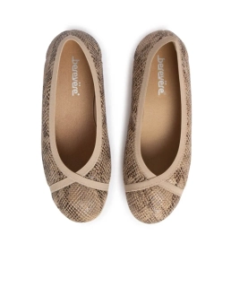 Dámské pružné pohodlné baleríny na nízkém klínku Berevere V2080 v.38