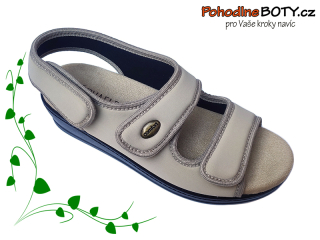 Dámská zdravotní obuv Sanycom béžová na suchý zip