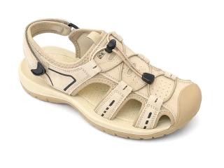 Dámské krémové sandále sportovní s plnou špicí Selma 