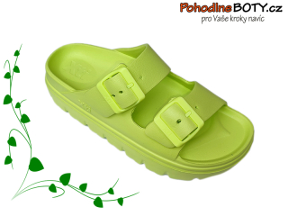 Gumové zdravotní pantofle zelené XTI 1425