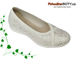 Baleríny Berevere komfort pružné béžové 