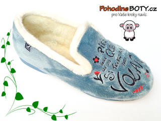 Dámské komfortní parfémované papuče Javer s vlnou