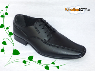 Černé chlapecké polobotky Klartex