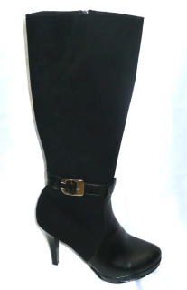 Elegantní kozačky na vysokém podpatku Hujo